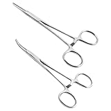 Ainiv 2 Stück Piercingzange Set, 13cm Selbstverriegelnde Piercing Zange,...