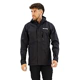 Columbia Herren Pouring Adventure Jacket Wasserdichte Regenjacke, Schwarz, L EU