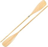 John Paddle 2 Stück Schlauchbootpaddel/Ruder aus Holz fur Ponton, Rafting,...