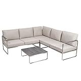 greemotion Lounge -Set Sydney, Ecksofa-Lounge aus Edelstahl, inklusive Kissen,...