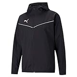 Puma Herren teamRISE All Weather Jacket Trainingsjacke, Black White, L