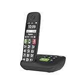 Gigaset E290A - Schnurloses Senioren-Telefon mit Anrufbeantworter und großen...