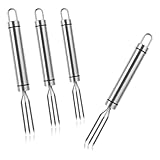 ipow 4pcs Pellkartoffelgabeln, Praktische Maisgabeln aus Edelstahl zum...