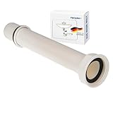 tecuro Tauchrohr Verstellrohr für Siphons mit 1 1/4 Zoll Anschluss, 200 mm x Ø...