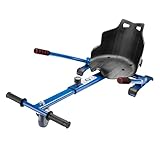 Wiltec Sitzscooter Blau, verstellbarer Kartsitz für Elektroscooter bis 120 kg,...