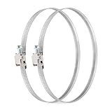 neverest® Profi Schlauchschellen 2 set Edelstahl Rohrschellen 150mm...