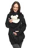 MijaCulture 3in1 Tragejacke Umstandspullover für Tragetuch für Babytrage...