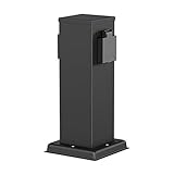 ledscom.de Garten Steckdosensäule Polly für außen, IP44, 2-Fach, Edelstahl,...