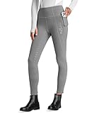 FitsT4 Sports Damen Winterreitleggings Silikon Vollbesatzreithose mit...