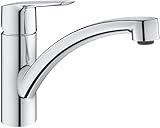 Grohe QUICKFIX Start | Einhand-Spültischbatterie, DN 15 | chrom, fast fixation...