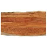 vidaXL Tischplatte, Holzplatte Rechteckig, Massivholzplatte für Bartisch...