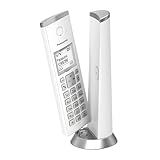 Panasonic KX-TGK220GW Design- Schnurlostelefon mit Anrufbeantworter, Station &...