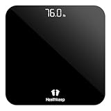 Healthkeep Personenwaage Digital mit LED-Display, Körperwaage mit...