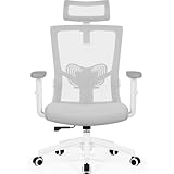 Daccormax Bürostuhl, Bürostuhl Ergonomisch mit Einstellbarer Kopfstütze,...
