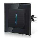 BSEED Lichtschalter aus Glas,Unterputz Schalter mit Krallen, Wechselschalter mit...