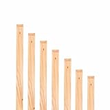 Mega Holz Zaunlatten Paket ' Sylt' 10 Stück aus Lärchenholz 130 cm Höhe Zaun...