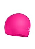 Speedo Unisex Kinder Einfarbige geformte Silikon-Badekappe | Trockene Haare |...