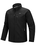 33,000ft Softshelljacke für Herren Wasserdichte Übergangsjacke Fleece...
