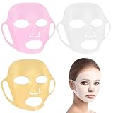 AOZUO 3 Stück Gesichtsmasken Abdeckung, Wiederverwendbare Silikon Gesichtsmaske...