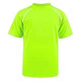 BSBUY Kinder UPF50+ Schutz Rashguard Jungen Blauer Schwimmshirt mit Stehkragen...