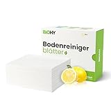 BiOHY Bodenreiniger Blätter 60 Stück | Nachhaltige Reinigungsblätter für...