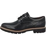 Clarks Herren Batcombe Hall Derbys, Schwarz (Black Leather), 44 EU