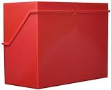 helit H6214525 - Karteikarten Box „the index“ DIN A5 quer, Kleinkartei rot...