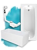 Calmwaters® Premium Badewanne Komplettset 170x75 cm Original, Made in EU, 3in1...