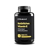 Natürliches Vitamin E, 400 IU pro Kapsel, 200 Weichkapseln | mit Natives...