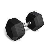 TREX SPORT Hexagon Hanteln | gummierte Kurzhanteln 2,5kg-20kg mit verchromtem...