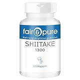Fair & Pure® - Shiitake 1300mg - 120 Kapseln - Lentinula edodes - Vitalpilz - vegan - natürlich - ohne Magnesiumstearat