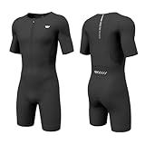 Wulibike Triathlon Anzug Herren Trisuit Kurzarm,Hohe Elastizität atmungsaktiv...