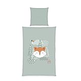 Herding Young Collection Flanell-Bettwäsche Nordic Forest, Kissenbezug ca....