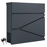 DIVID® Briefkasten (MD 021 B)/(DIV-304) in Modernem Design | Wandmontage inkl...