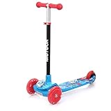 meteor 3‑Rad Kinderroller mit LED Leuchträdern und Balance‑Lenkung –...