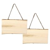 Pamtns Holz für Brandmalerei 2 Stück Holzschild zum Aufhängen Unfertiges...