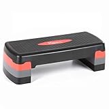 KM-Fit Fitness Stepper | Steppbrett Aerobic Stepper für zuhause | Step-Bench...