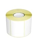 Netuno 1 Rolle Thermo-Etiketten selbstklebend weiß 70 x 50 mm 1000 Stück...