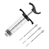 Windfromort 30 ml Fleisch Injektor - Marinadenspritze mit 304 Edelstahl Spitze -...