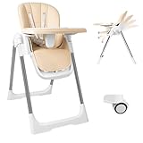 Baby Hochstuhl Klappbarer 4in1, Kinderhochstuhl Multifunktionaler Verstellbar,...