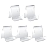 5 Stück Durchsichtige Acryl Buchständer, Tischständer Schräg, Tablet Halter...