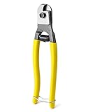 QWORK 200mm Drahtseilschneider, Hohe Härte Drahtseilschere mit Komfortabler...