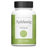 Phytochem Apfelessig 180 Kapseln, hochdosiert mit 500 mg Apfelessig Pulver pro...