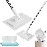 2025 Neu Wischmopp mit Druck-klemm-System, Automatisches Klemmtuch mit 1...