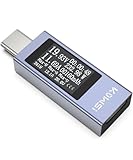 USB C Tester Messgerät Voltmeter USB Multimeter 4-30V 0-12A Typ-C...