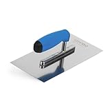 Mivos Edelstahl Glättekelle 270 x 130 mm - Rostfreie Putzkelle mit 2...