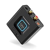 1Mii ML201 Adapter für Stereoanlage, Bluetooth 5.0 Empfänger mit 3.5mm AUX...