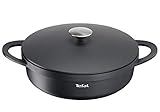 TEFAL Trattoria Schmorpfanne 28 cm hoher Rand, Servierpfanne Induktion aus...