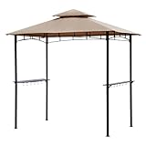 Sekey Grill Pavillon 2.45 x 1.50m, Wasserdicht Gartenlauben Gartenzelt Partyzelt...