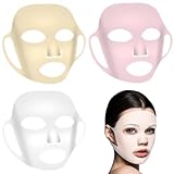 Piriuuo 3 Stück Silikon Maske, Wiederverwendbare Silikon Gesichtsmaske 3D Maske...